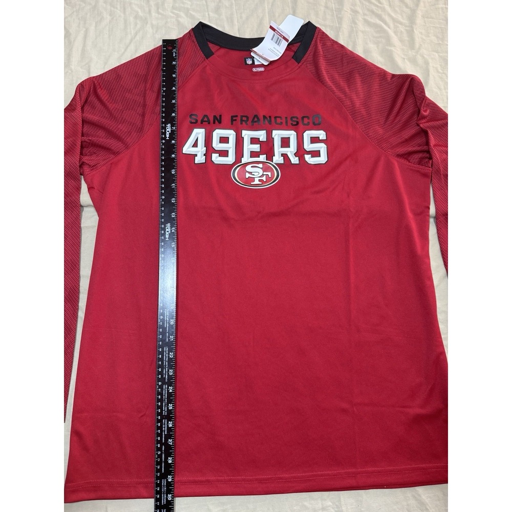NFL Team Apparel Men's San Francisco 49ers Dri-Fit Long Sleeve Shirt, Size XL - Picture 8 of 16
